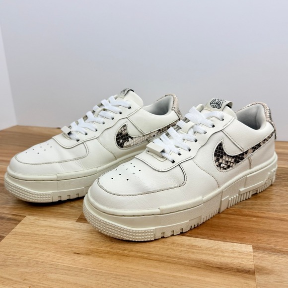 Nike Shoes - Nike Air Force 1 Pixel Sail Desert Sand Snakeskin CV8481-101 Womens 7